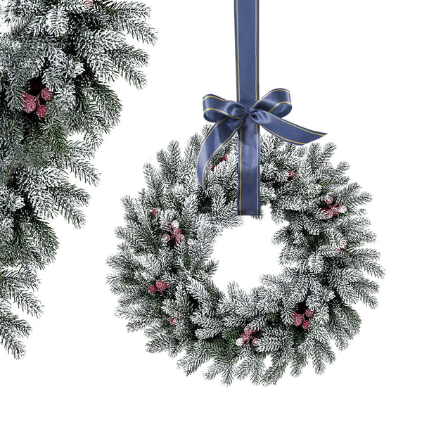 Premium Altair Wreath 45 cm Flocked-Berries